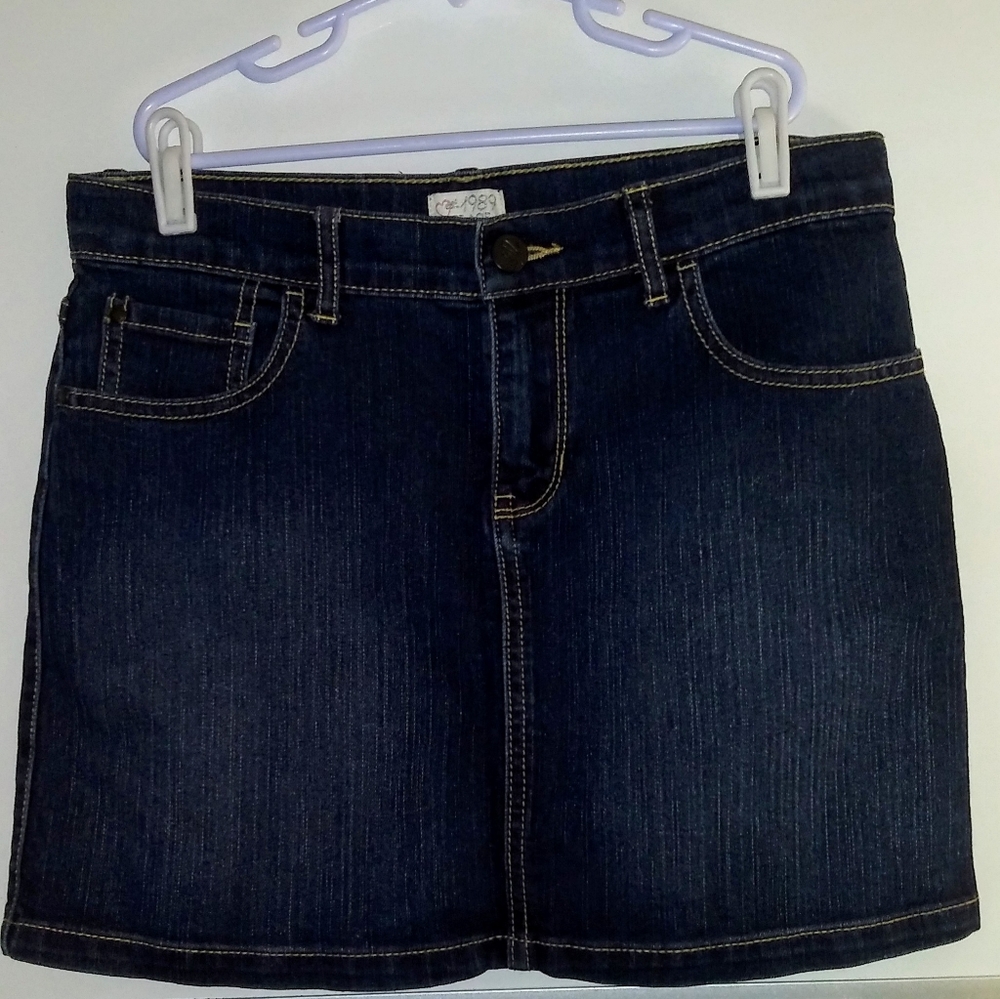 Blue jean skirt